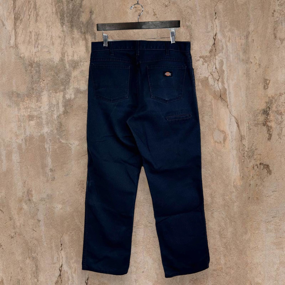 Vintage Dickies Carpenter Pants Navy Blue Relaxed Dungarees Work Painters 90s - Picture 2 of 6